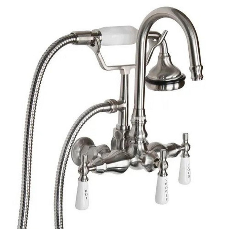 Signature Hardware Gooseneck Wall Mounted Roman Tub Faucet Wayfair